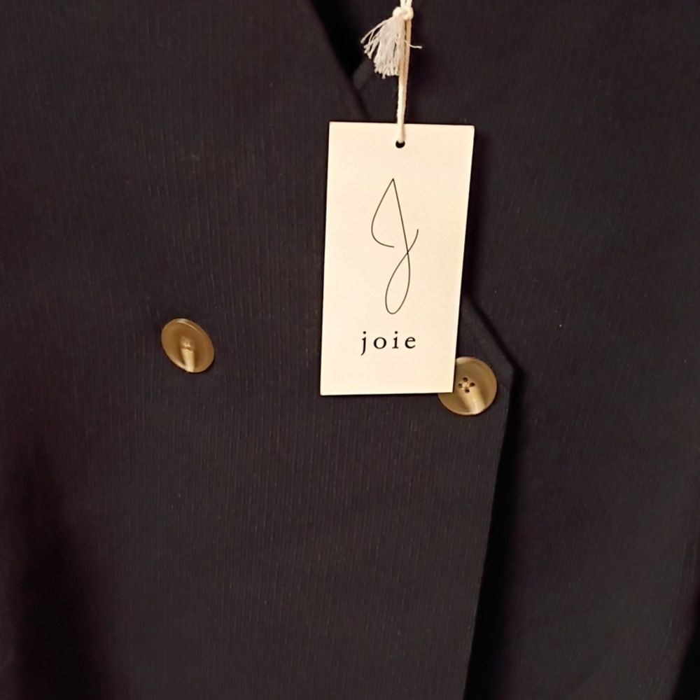 NWT Double Breasted Joie Black Cardigan - Picture 3 of 7
